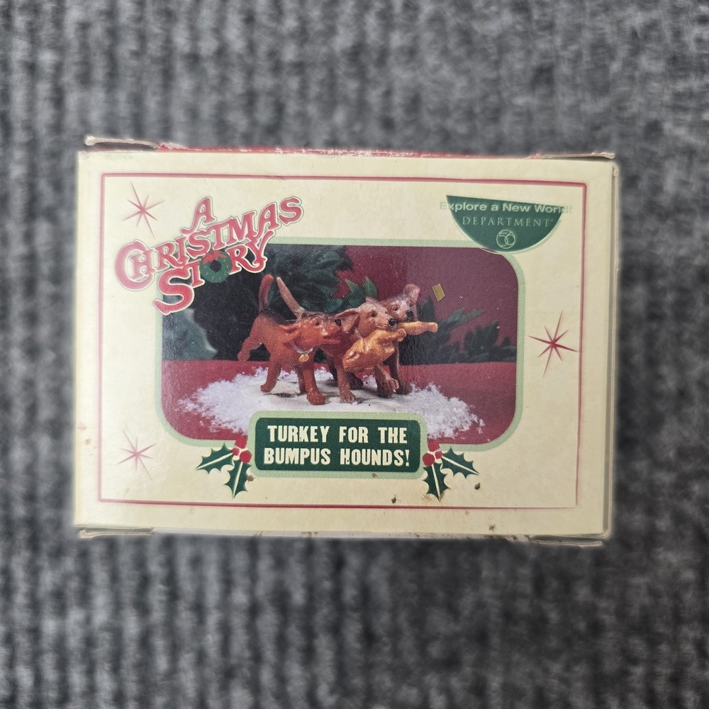 New‎ Dept 56 Turkey For The Bumpus Hounds Original Owner A Christmas Story dogs